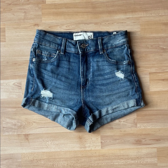 Garage retro high waisted jean shorts - Picture 1 of 5